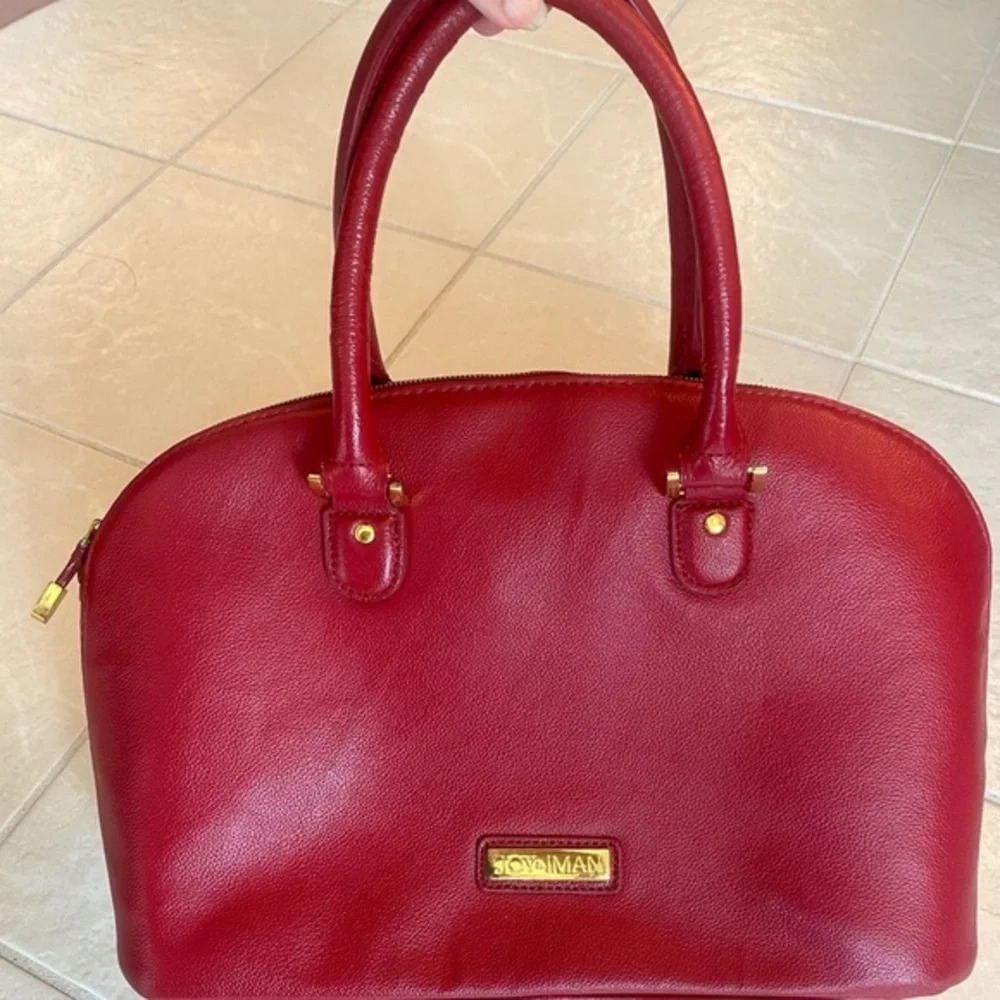 Joy &‎ Iman Red Leather Handbag​ - Picture 6 of 11